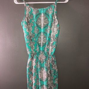 Teal boutique dress